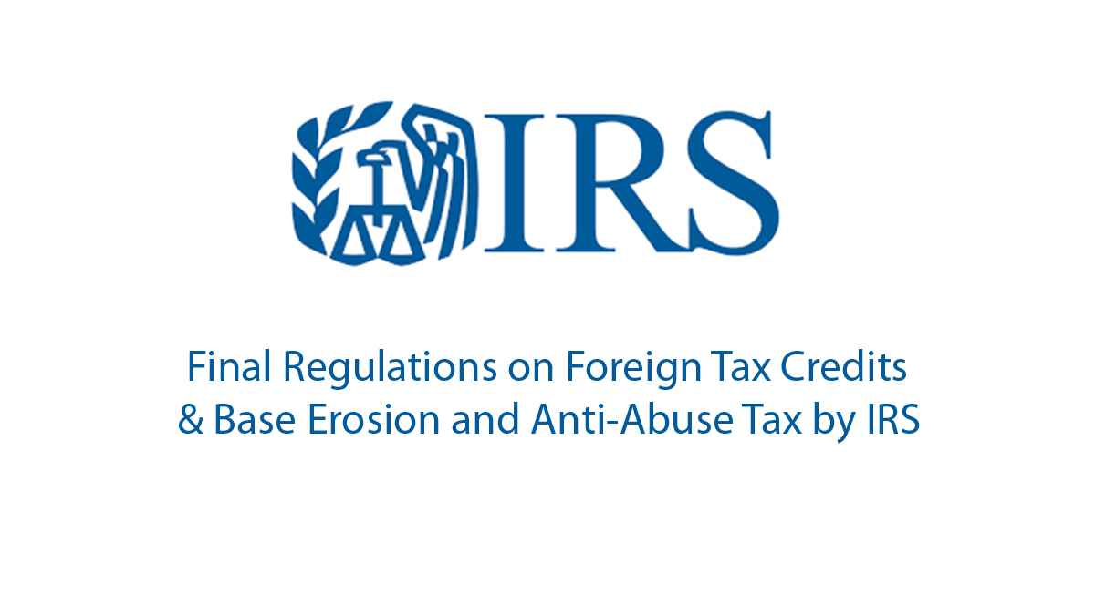 Final Regulations on Foreign Tax Credits