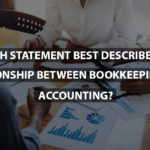 Which statement best describes the relationship between bookkeeping and accounting?
